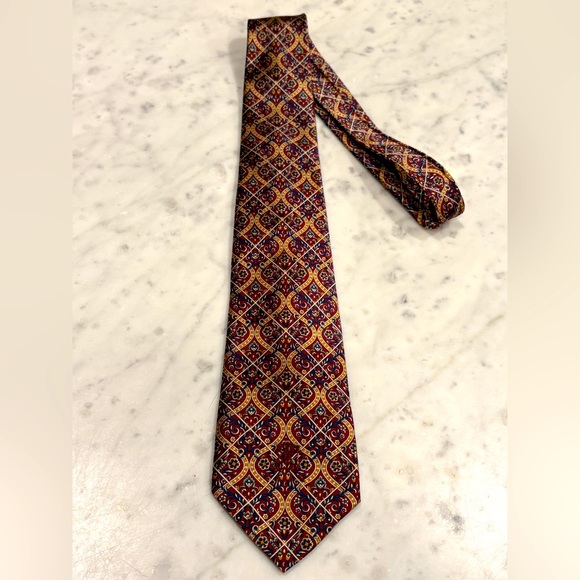 Men’s Vintage Countess Mara, pure Silk, neck tie, made for Parisian, Exc cond! - Picture 2 of 6